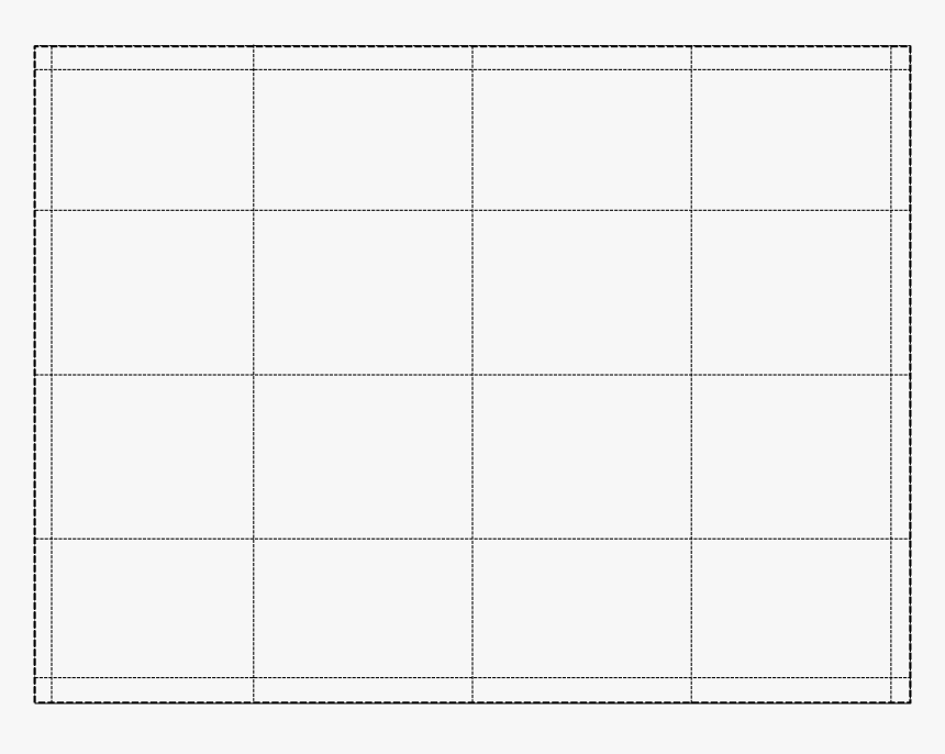 Square Grid Template - Monochrome, HD Png Download, Free Download