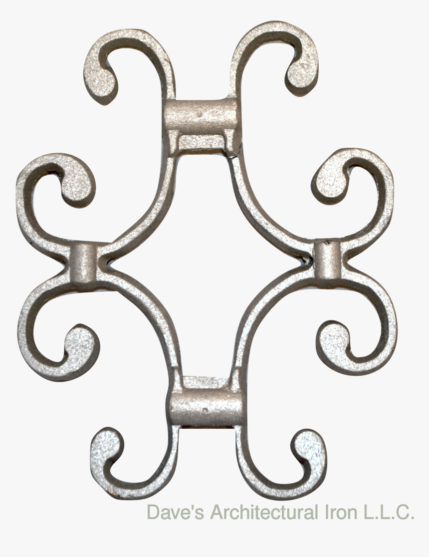 Scroll Aluminum Fits ¾” Sc14-al - Wrought Iron, HD Png Download, Free Download