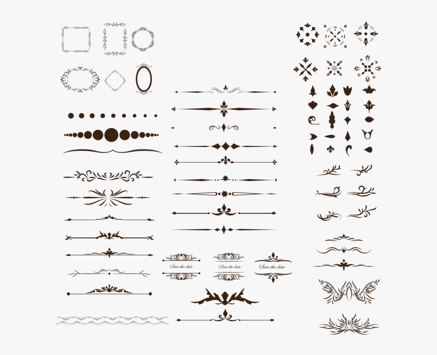 Transparent Ornaments Vector Png - Decorative Elegant Vector Png, Png Download, Free Download