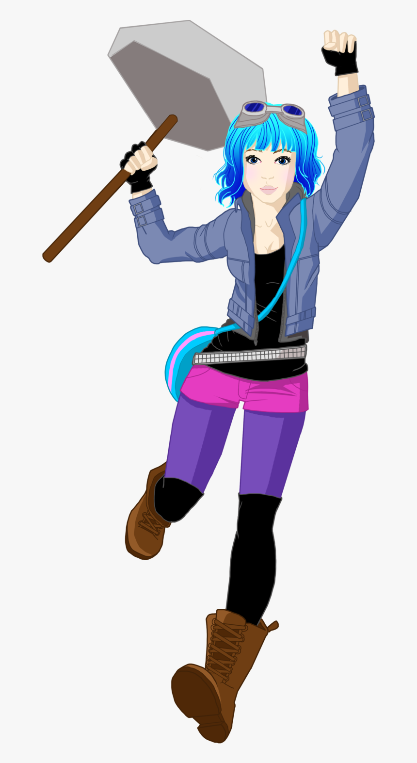 Ramona Flowers, From Scott Pilgrim , Png Download - Cartoon, Transparent Png, Free Download