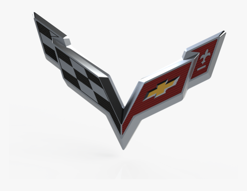 Corvette Logo 3d , Png Download - Emblem, Transparent Png, Free Download
