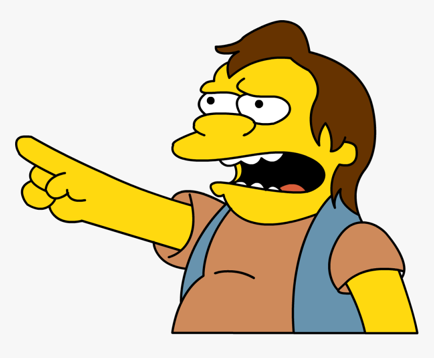 Ha Ha Simpsons Png - Nelson Simpson Png, Transparent Png, Free Download