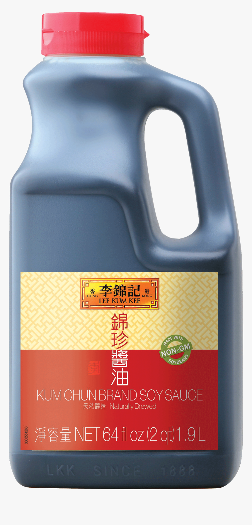 Kum Chun Soy Sauce, 64oz - Lee Kum Kee Soy Sauce Less Sodium 5gal, HD Png Download, Free Download