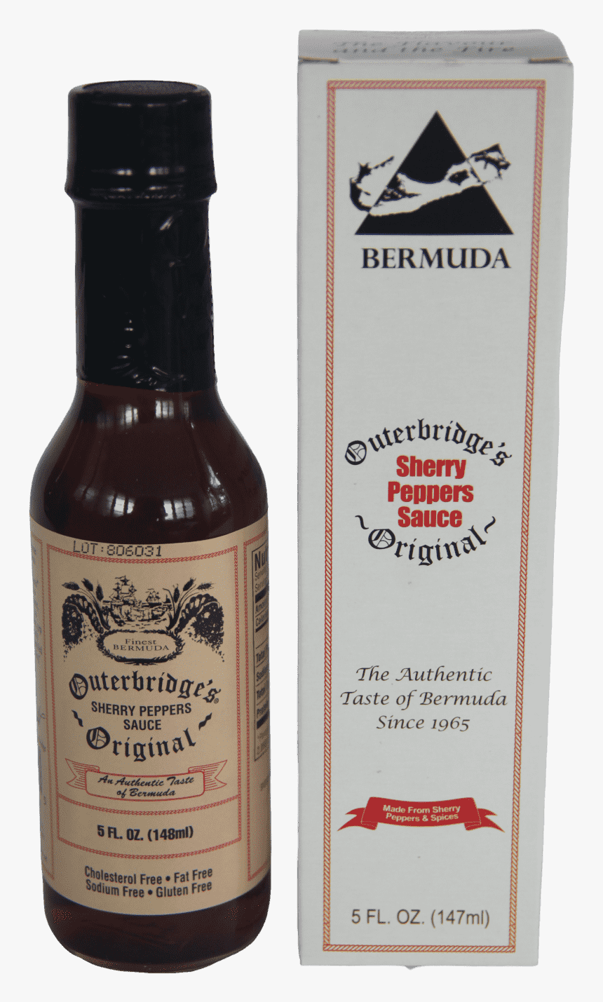 Outerbridge’s Original Sherry Peppers Sauce 148ml - Glass Bottle, HD Png Download, Free Download