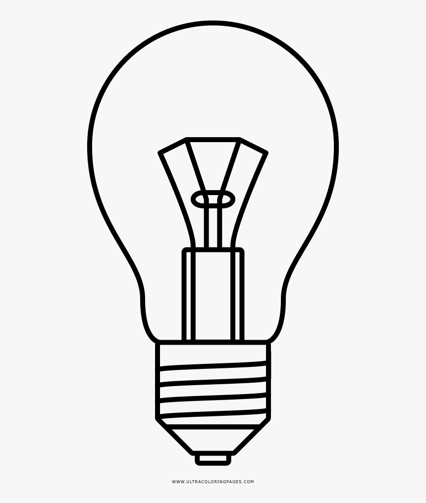 Bulb Coloring Page, HD Png Download, Free Download