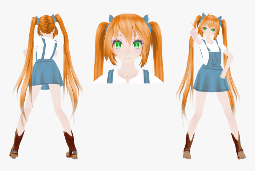 Mmd Tda Country Girl Miku Dl By Kittynekkyo-d98errh - Mmd Model Kawaii Girl, HD Png Download, Free Download