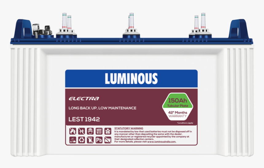 Thumb Image - Luminous 100 Ah Tubular Battery, HD Png Download, Free Download