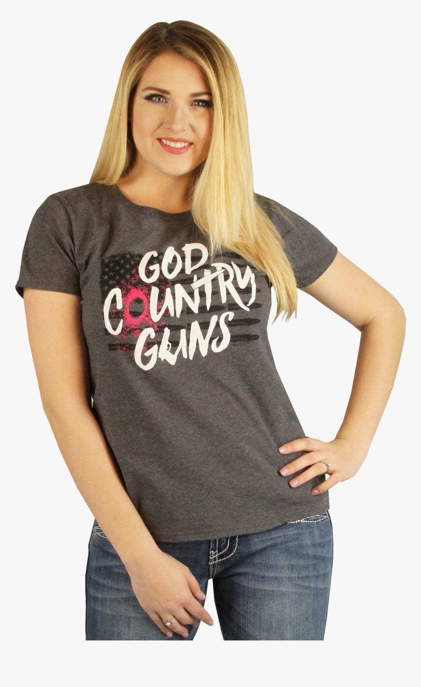 Women"s "god, Country, Guns - Girl, HD Png Download, Free Download