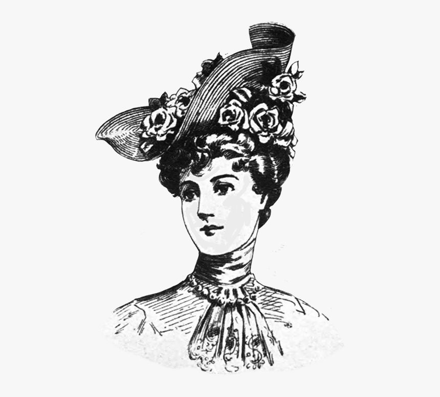 Victorian Ladies Dress Hats Clip Art - Illustration, HD Png Download, Free Download