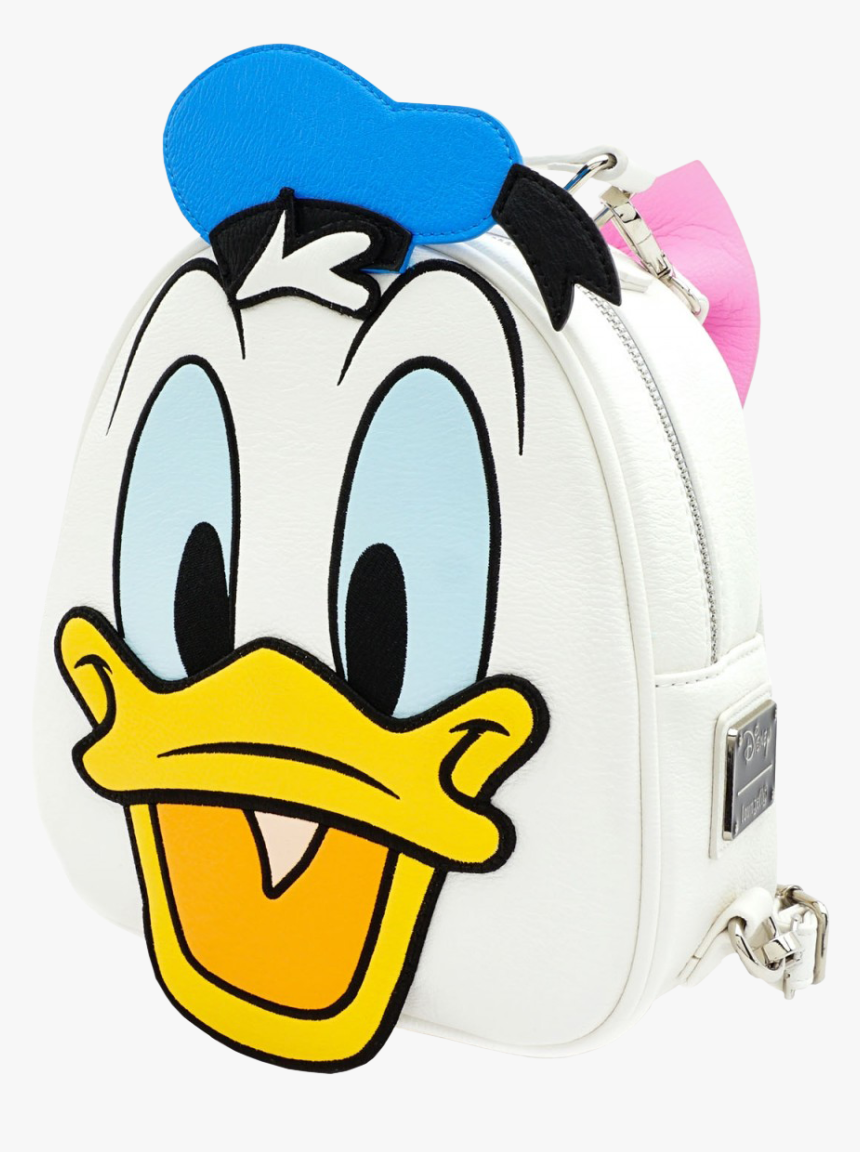 Donald & Daisy Duck Reversible 8” Faux Leather Backpack - Donald And Daisy Duck Bag, HD Png Download, Free Download