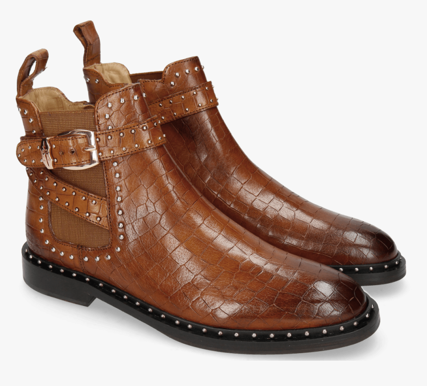 Ankle Boots Susan 68 Crock Wood Elastic Glitter Tan - Melvin & Hamilton, HD Png Download, Free Download