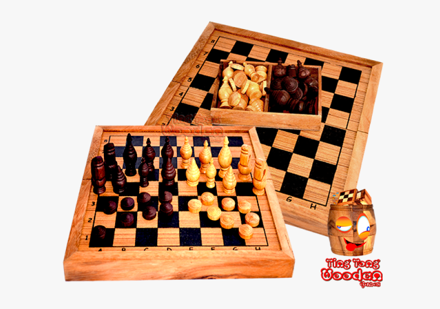 Thai Chess Game With Thai Wooden Chess Pieces Wooden - Chess, HD Png Download, Free Download