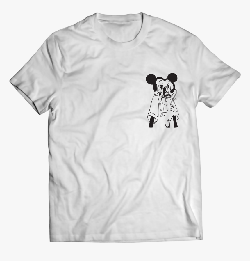 Image Of Hand Drawn Mickey Mouse Skull - Tshirt Design On Travelling, HD Png Download, Free Download