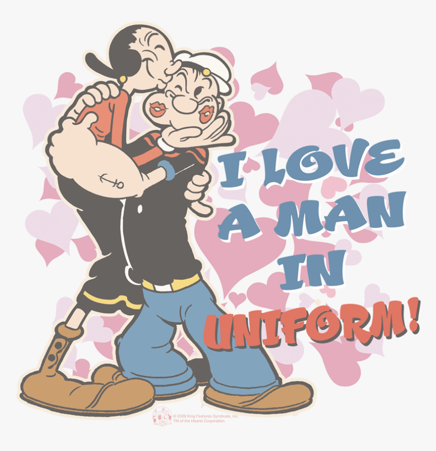 Popeye Sailor Love Men"s Regular Fit T Shirt - Popeye Olive, HD Png Download, Free Download