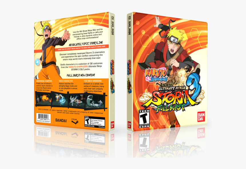 Ultimate Ninja Storm 3 Box Art Cover - Naruto Ultimate Ninja Storm 3 Art, HD Png Download, Free Download