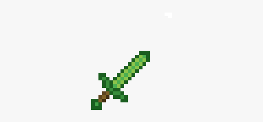 Emerald Minecraft Diamond Sword, HD Png Download, Free Download