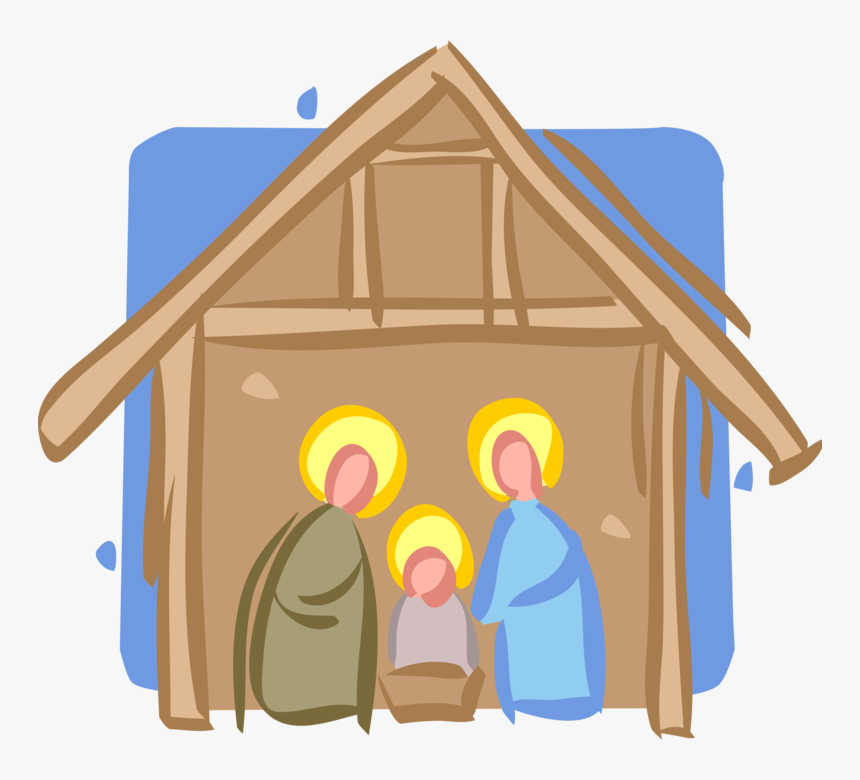 Manger Svg Christmas - Presépio De Natal Png, Transparent Png, Free Download