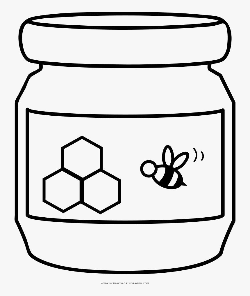 Honey Coloring Pages Coloringway Sketch Coloring Page 