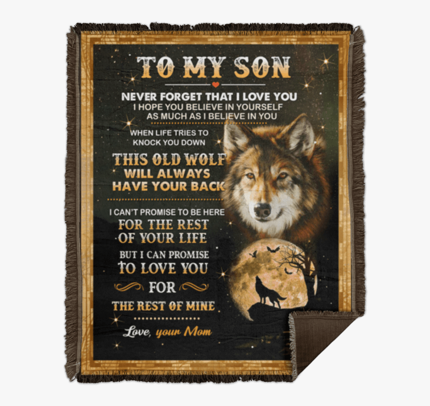 Woven Blanket - - Wolf Daddy To Daughter Quotes, HD Png Download, Free Download