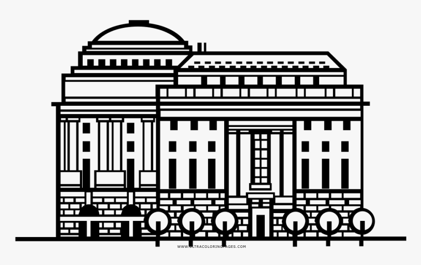 Ronald Reagan Building Coloring Page - Arch, HD Png Download, Free Download