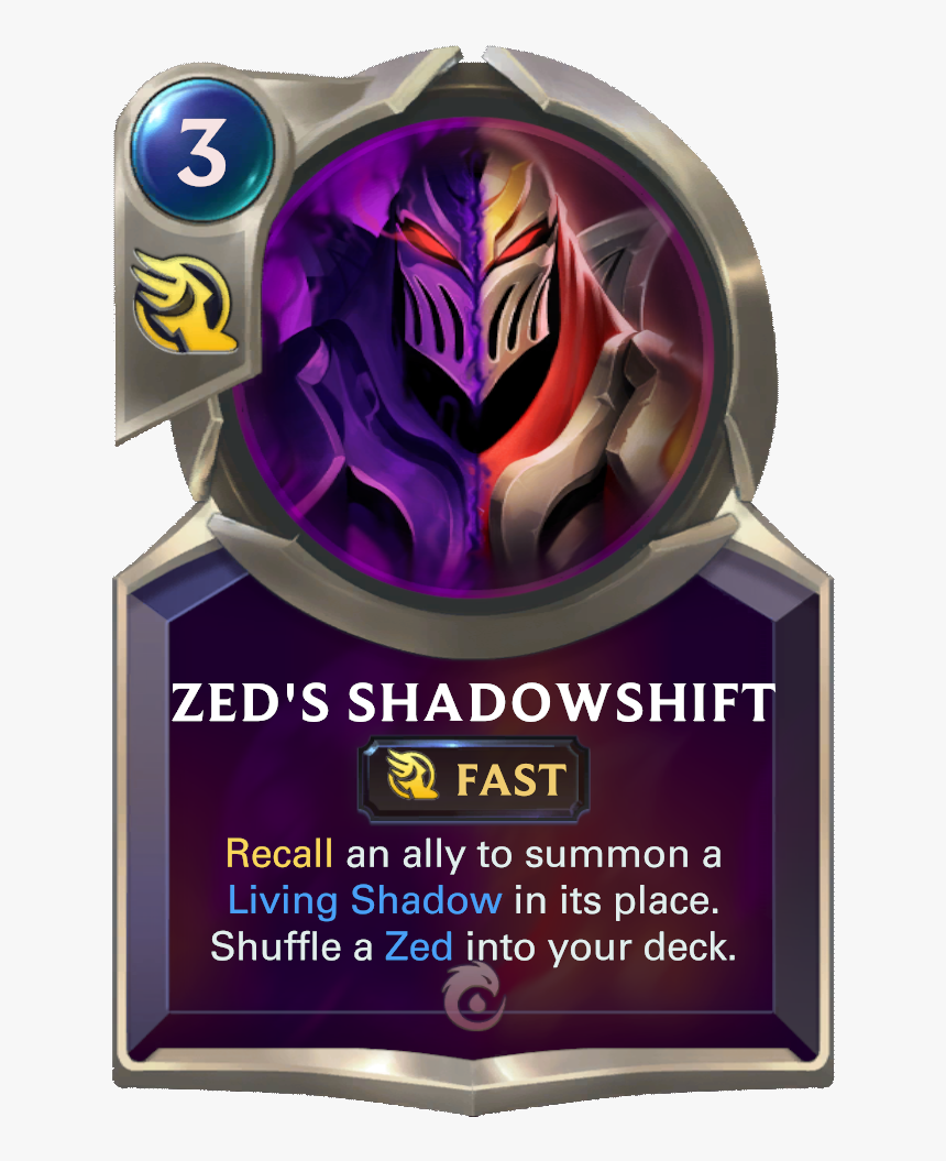 Zed"s Shadowshift Card Image - Legends Of Runeterra Whirling Death, HD Png Download, Free Download