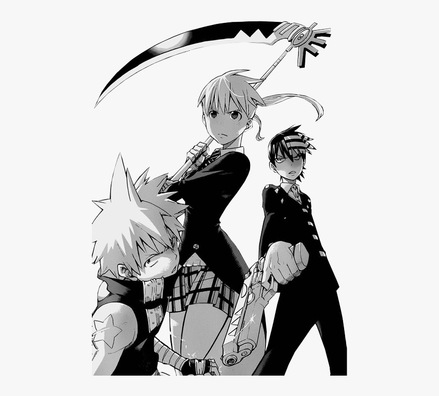 Kid Soul Eater Death The Kid Black Star Maka Maka Albarn - Soul Eater Manga Page, HD Png Download, Free Download