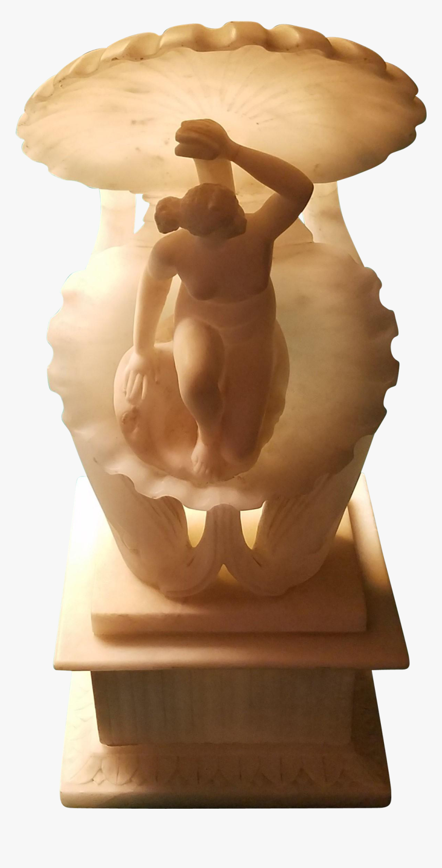 Late 19th Century Alabaster Clam Shell Carving Containing - Carving, HD Png Download, Free Download