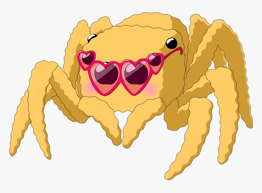 Yellow Spider Cute, HD Png Download, Free Download