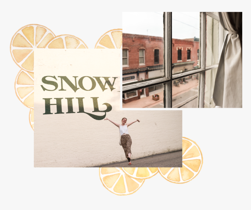 Snow Hill Mural With Lemon Border - Slam Dunk, HD Png Download, Free Download