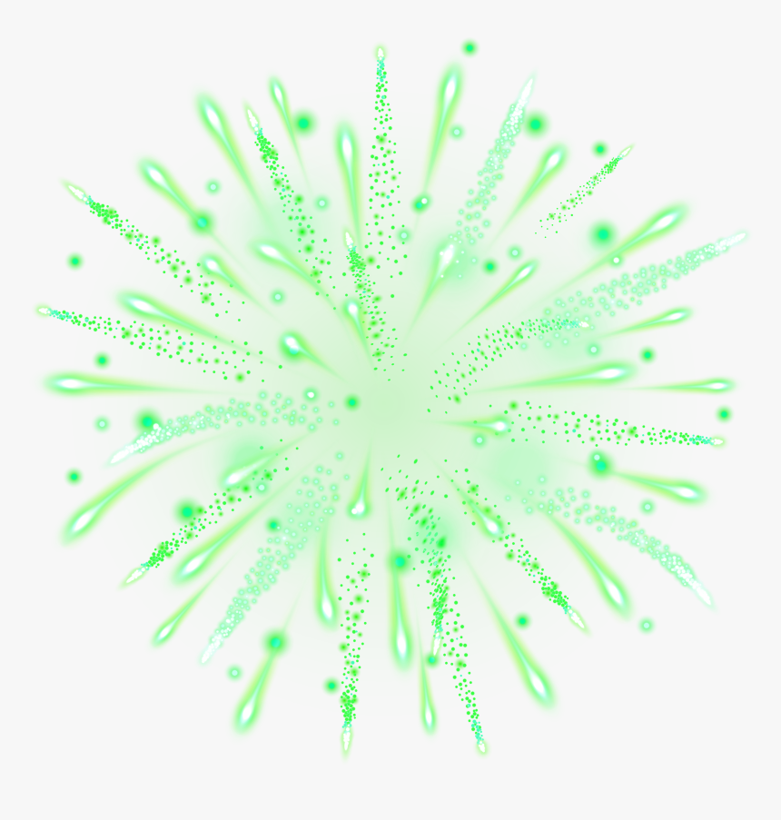 Green Firework Transparent Clip Art Image - Green Fireworks Transparent, HD Png Download, Free Download