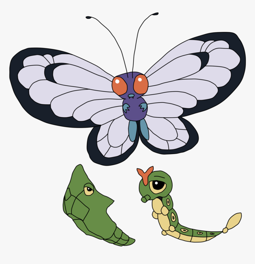 Caterpie , Png Download - Caterpie Evolution, Transparent Png, Free Download