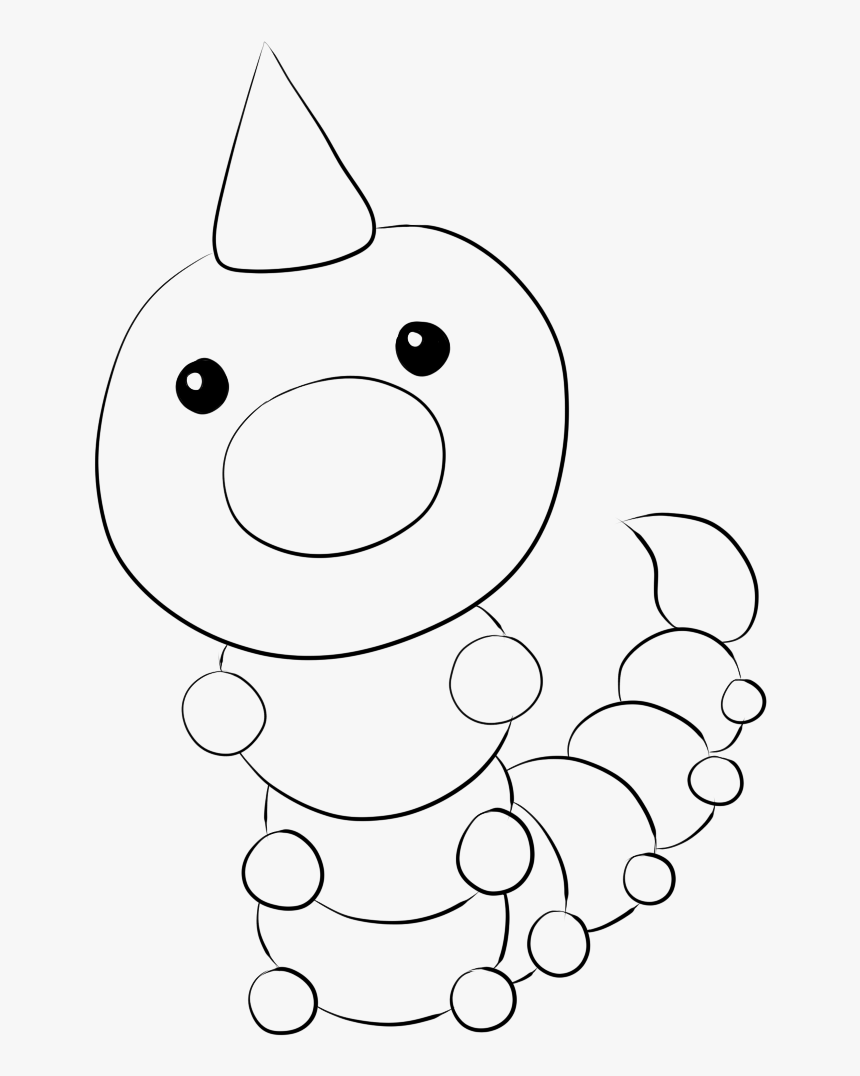 Caterpie Lineart By Lilly - Coloring Book, HD Png Download, Free Download