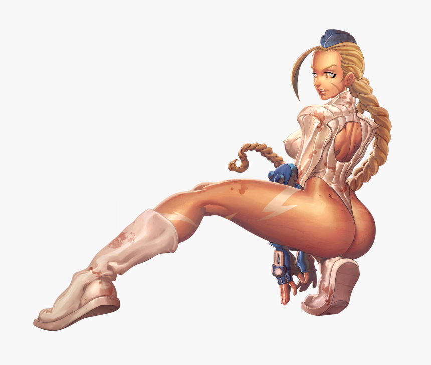 Big Butt Blonde Art Wall Print Poster , Png Download - Cammy Street Fighter, Transparent Png, Free Download
