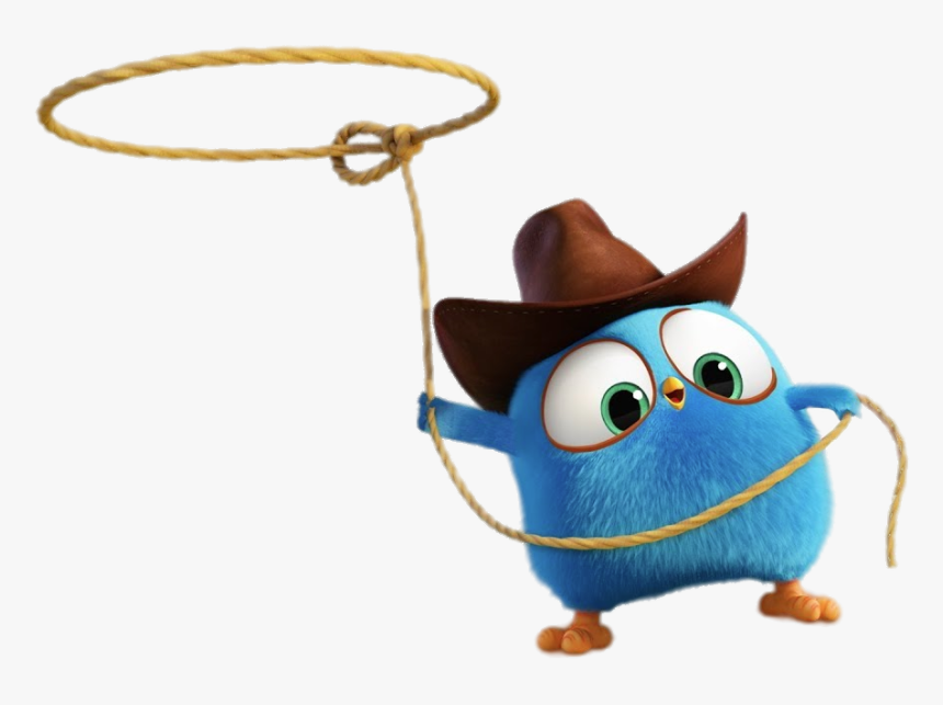 Angry Bird Blue With Lasso - Cartoon, HD Png Download, Free Download