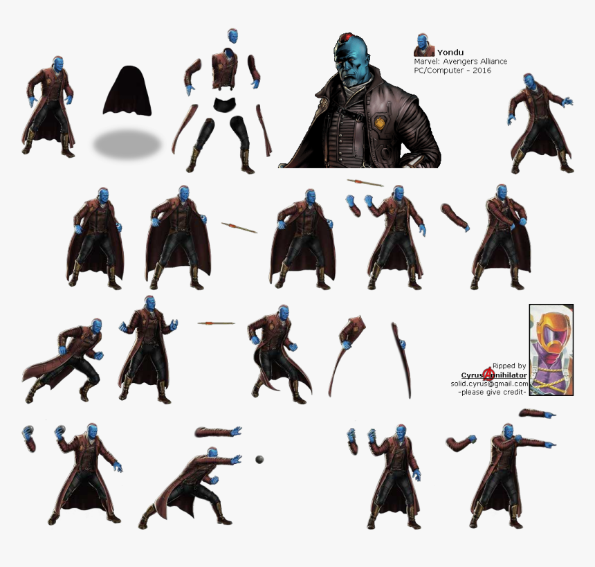 Click For Full Sized Image Yondu - Yondu Marvel Avengers Alliance, HD Png Download, Free Download