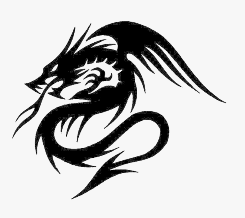 Transparent Skull Tattoo Png - Dragon Tribal Tattoo Png, Png Download, Free Download