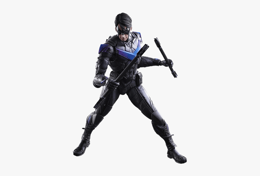 Batman Arkham Knight Png - Batman Arkham Knight Nightwing Action Figure, Transparent Png, Free Download