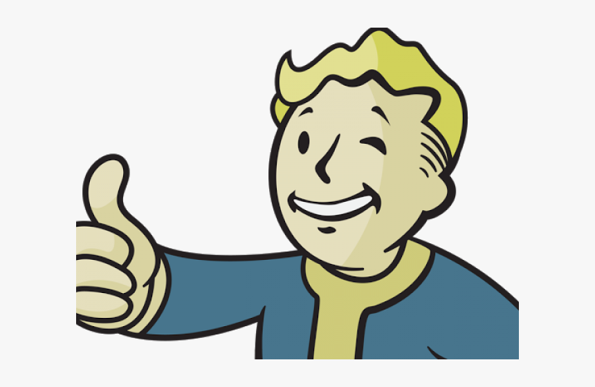 Fallout Clipart Pip Boy - Transparent Vault Boy Thumbs Up, HD Png Download, Free Download