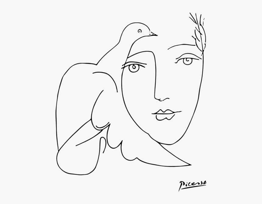 Picasso Face Dove, HD Png Download, Free Download