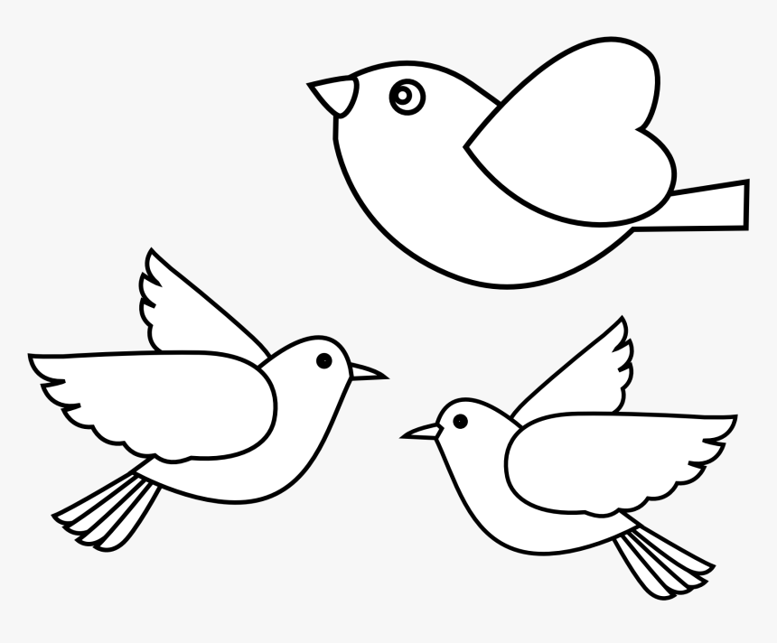 Peace Dove 1 39 Black White Line Art Christmas Xmas - Old World Flycatcher, HD Png Download, Free Download