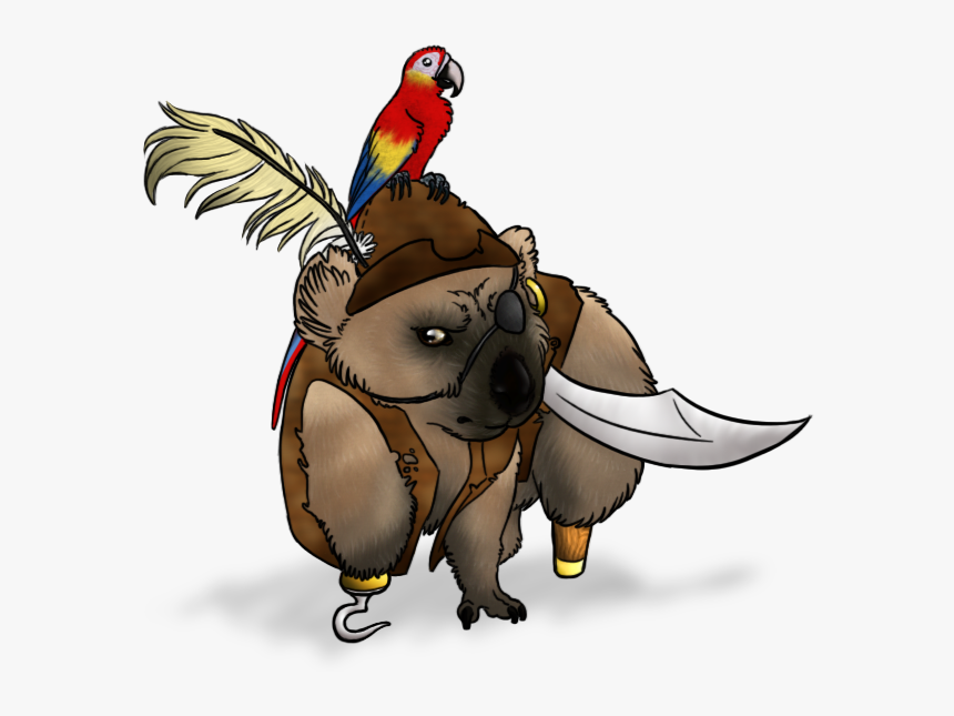Wombat Pirate - Moriarty - Macaw, HD Png Download, Free Download