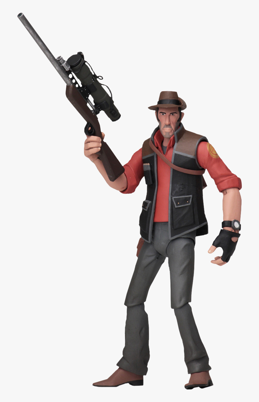 Red Sniper Series 4 7” Scale Action Figure - Team Fortress 2, HD Png Download, Free Download