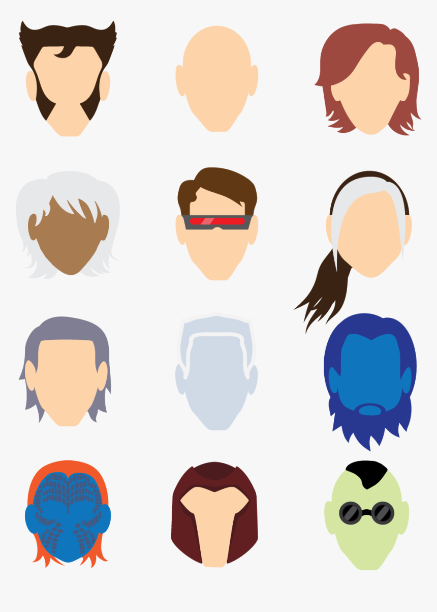 Face Clipart Wolverine - X Men Icons, HD Png Download, Free Download