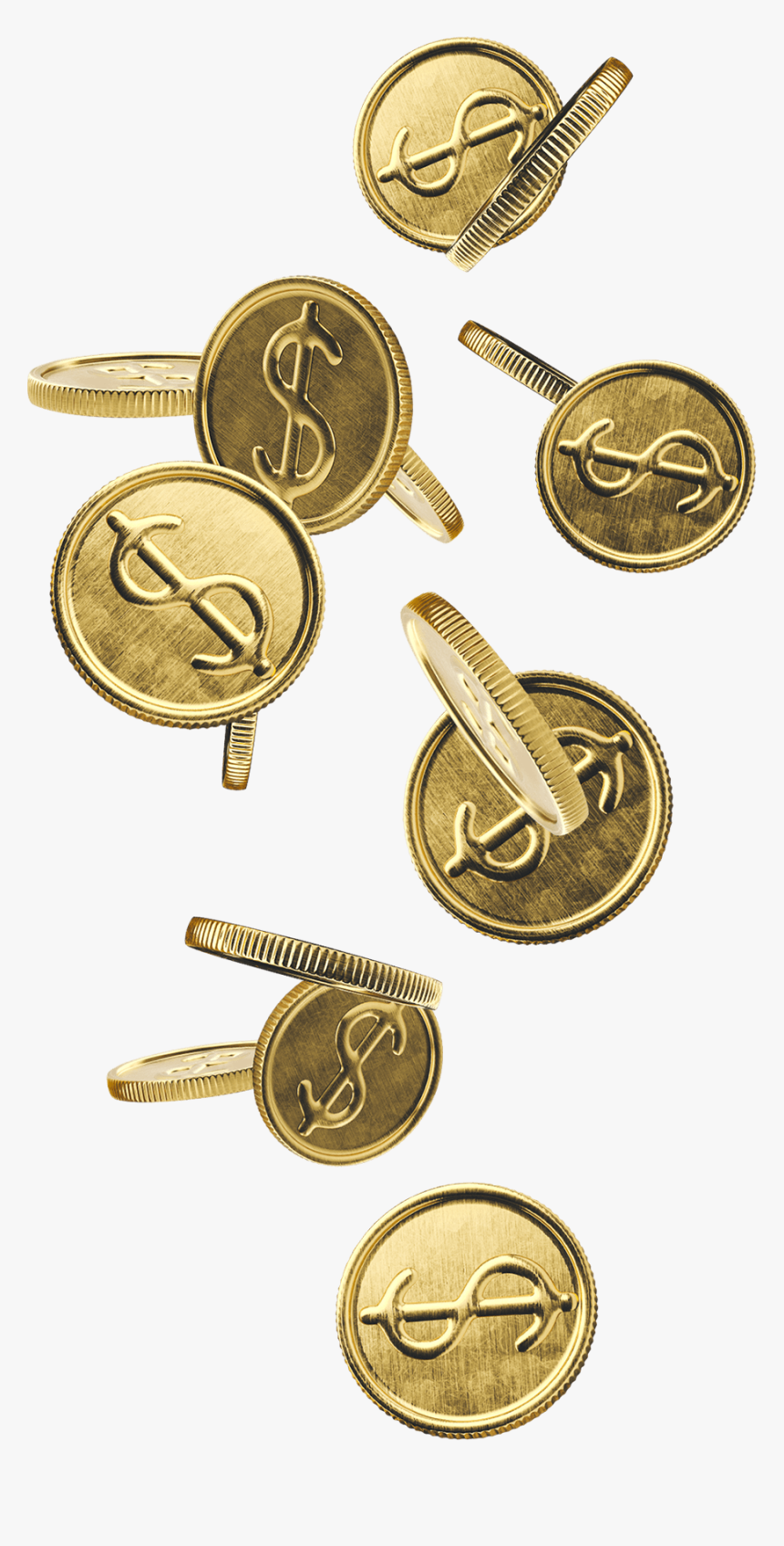 Falling Coins - Coin, HD Png Download, Free Download