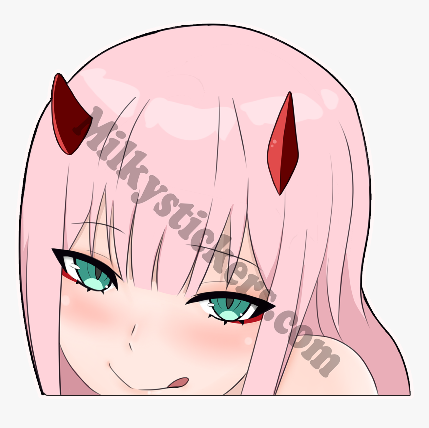 Image Of Zero Two Peeker - Cartoon, HD Png Download, Free Download