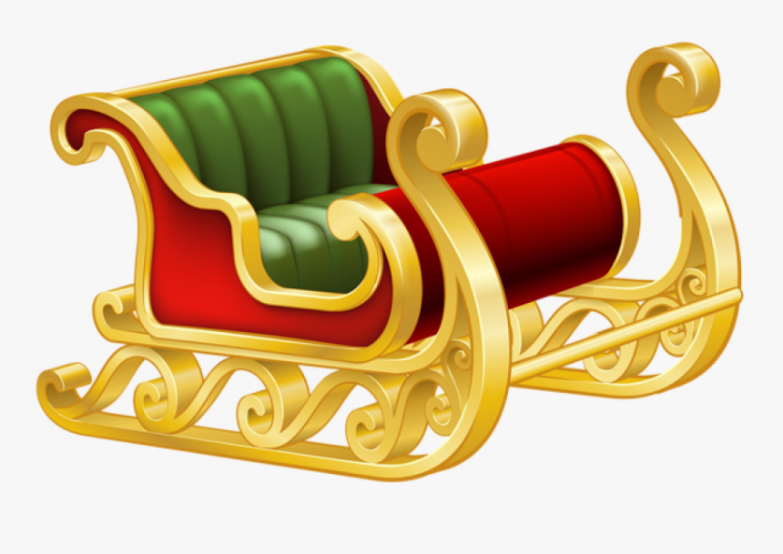 Christmas Sleigh Clipart Png, Transparent Png, Free Download