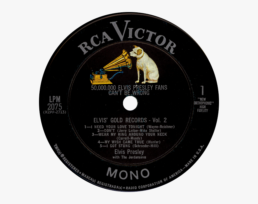 Elvis Lpm 2075 Goldrecordsvol2 H 1963 - Rca Victor, HD Png Download, Free Download