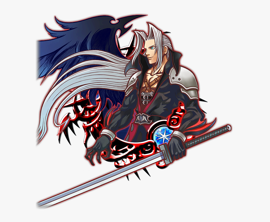 Illustrated Sephiroth, HD Png Download, Free Download