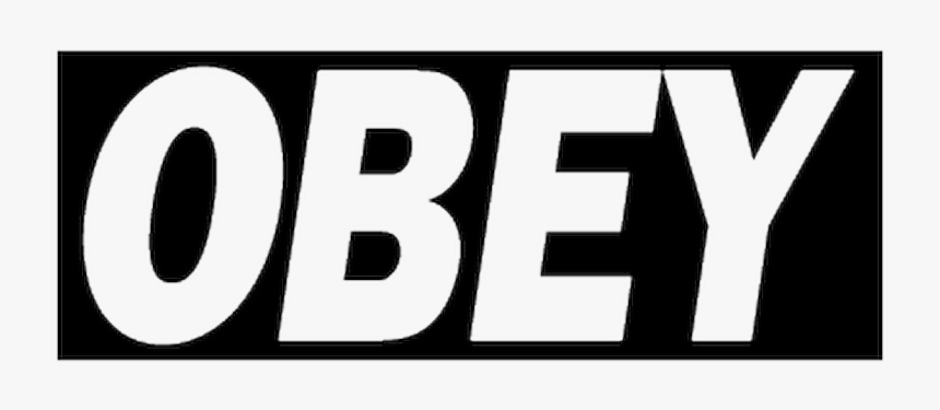 Obey Sticker Png - Obey Logo Black And White, Transparent Png, Free Download