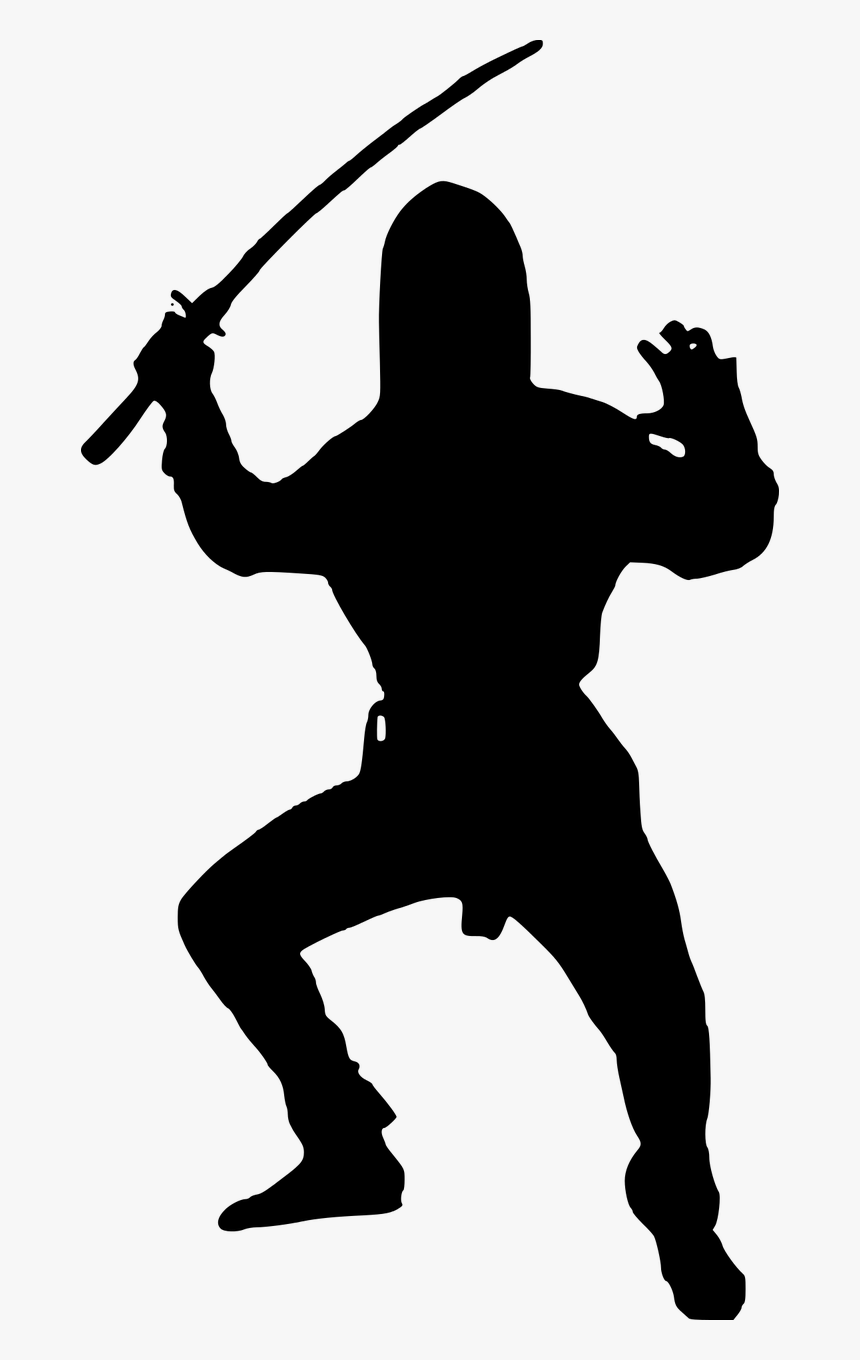 Silhouette, Ninja, Warrior, Fighter, Man, Martial Arts, - Zorro Silhouette, HD Png Download, Free Download